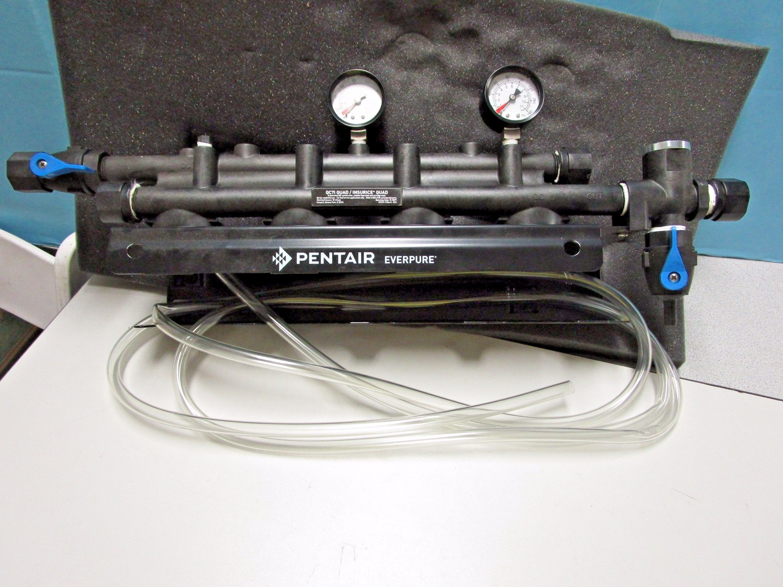 PENTAIR EVERPURE INSURICE QUAD FILTRATION SYSTEM #QC71 + 4 CARTRIDGES INCLUDED