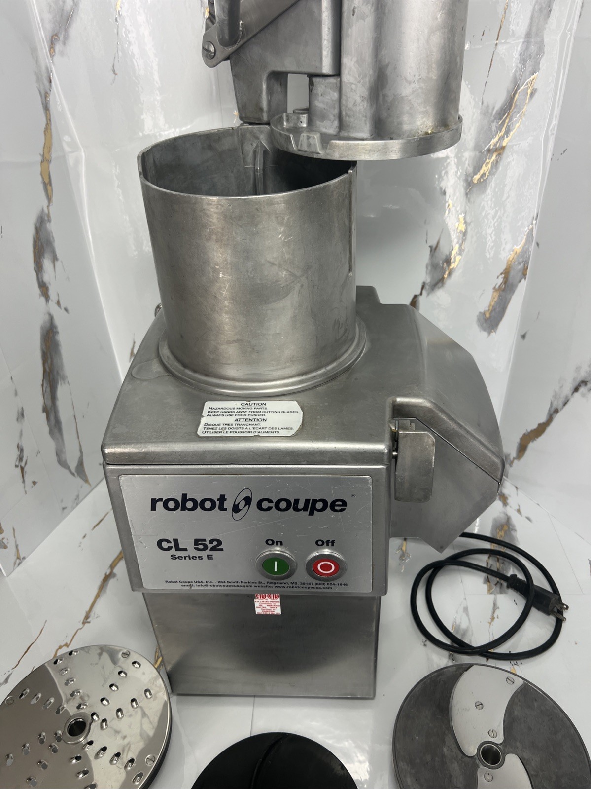 Robot Coupe CL 52 E Series E Continuous Feed Vegetable / Food Processor W/ Discs