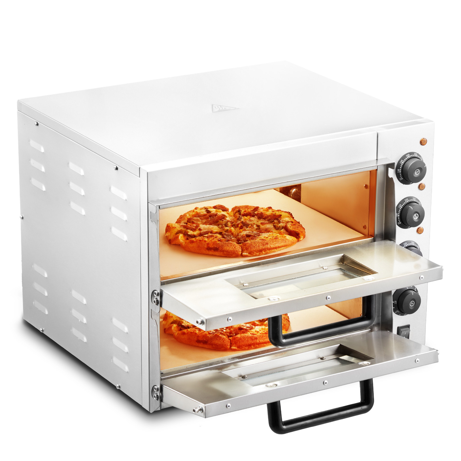 VEVOR Commercial Countertop Pizza Oven Electric Pizza Oven for 16″ Pizza Indoor