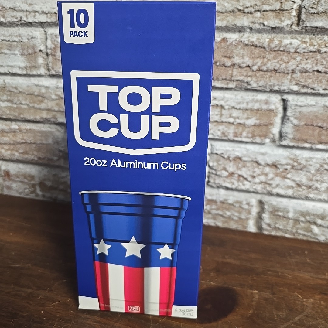 10 Pk Reusable Aluminum Cups 20 oz USA 250th Birthday Patriotic Made in USA