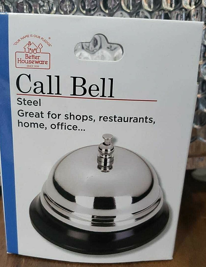 BETTER HOUSEWARE CALL BELL ~ STEE