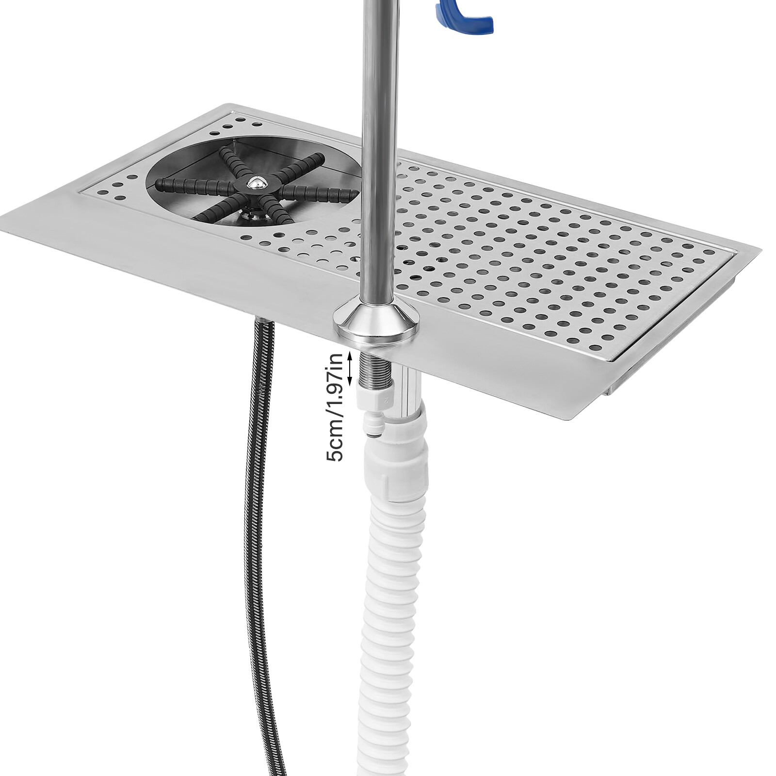 Cup Washer Cafe Hotel Restaurant Commercial Cup Wash Cleaning Rinser W/ Faucet