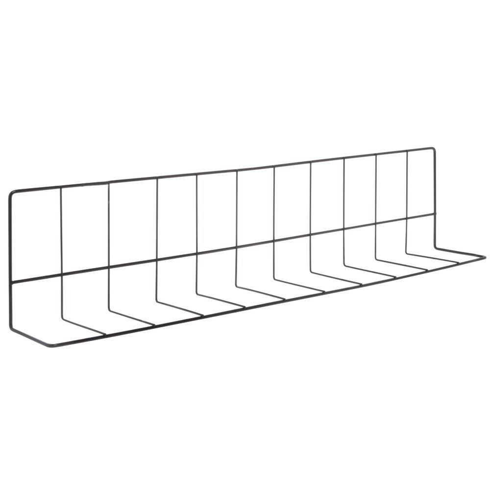 HUBERT® L Shape Wire Fence Divider Black Epoxy Coat – 26″L x 4″ and 6″ Sides