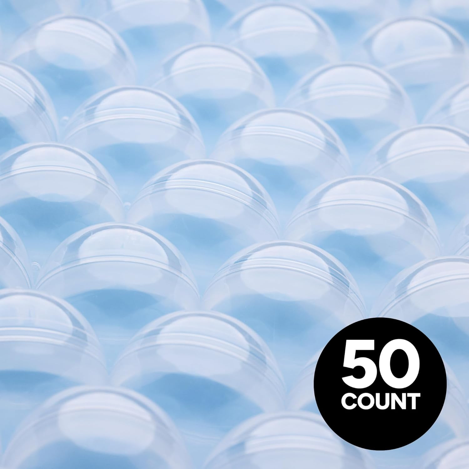 Capsule Vending Machine round 50 Pcs 2 Inch – Gumball Machine Capsules Bulk Clea