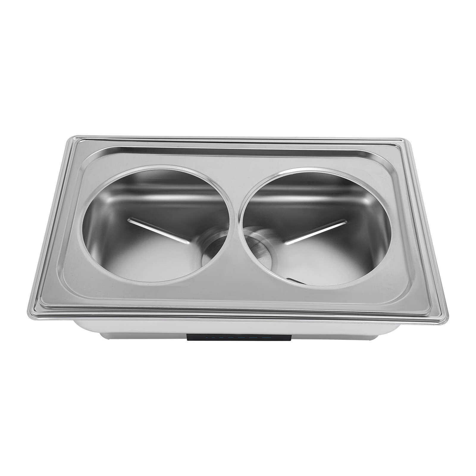 2-Pan Commercial Electric Food Warmer 8L Stainless Steel Food Warmer 95-194??F