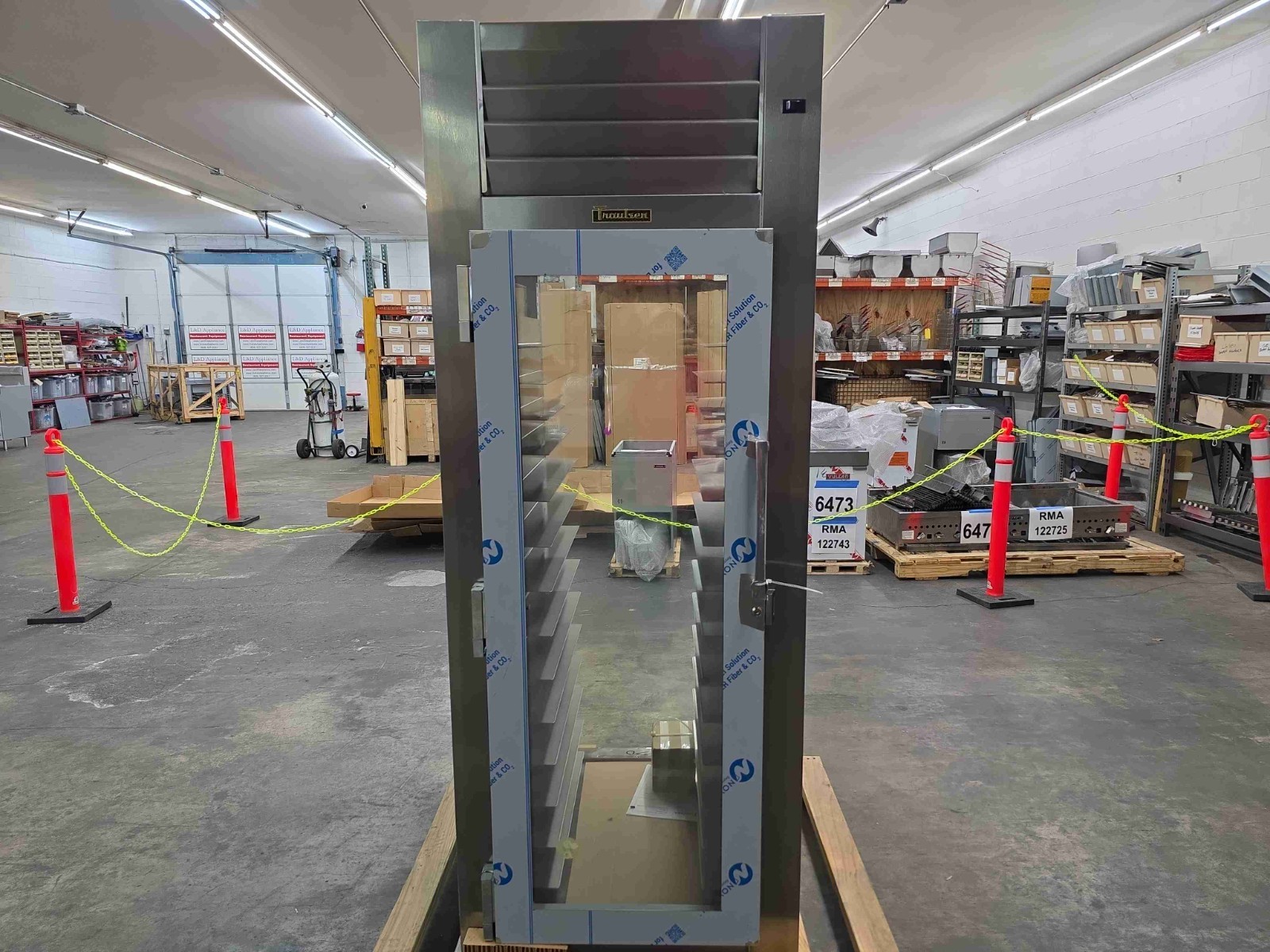 6497 New Aged Inventory Traulsen Door Refrigerator Pass Thru RHT132WPUT-FHG