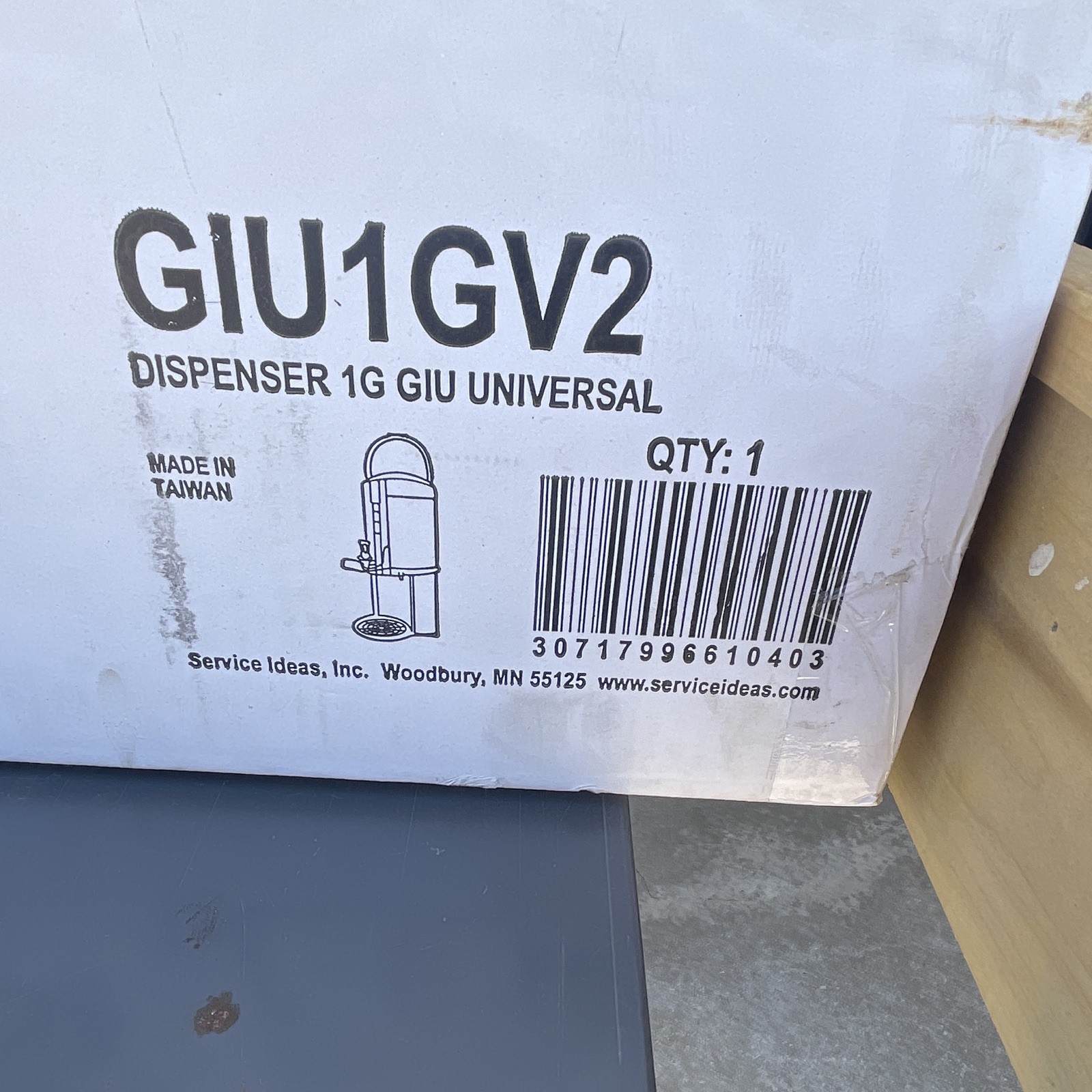 Service Ideas GIU1GV2 1 Gallon Thermal Gravity Dispenser Airpot Container