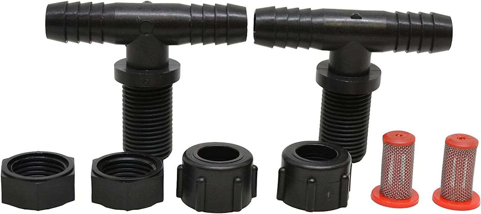 Polypropylene Tee Nozzle Body Kit – 11/16″ MPS X 3/8″ HB, 2 Pack