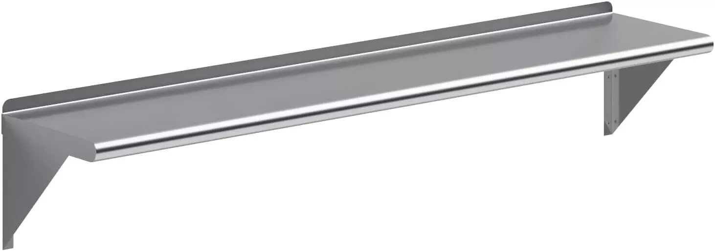 NSF Certified Commercial Kitchen Wall Shelf Stainless Steel Equipment 10″x72″