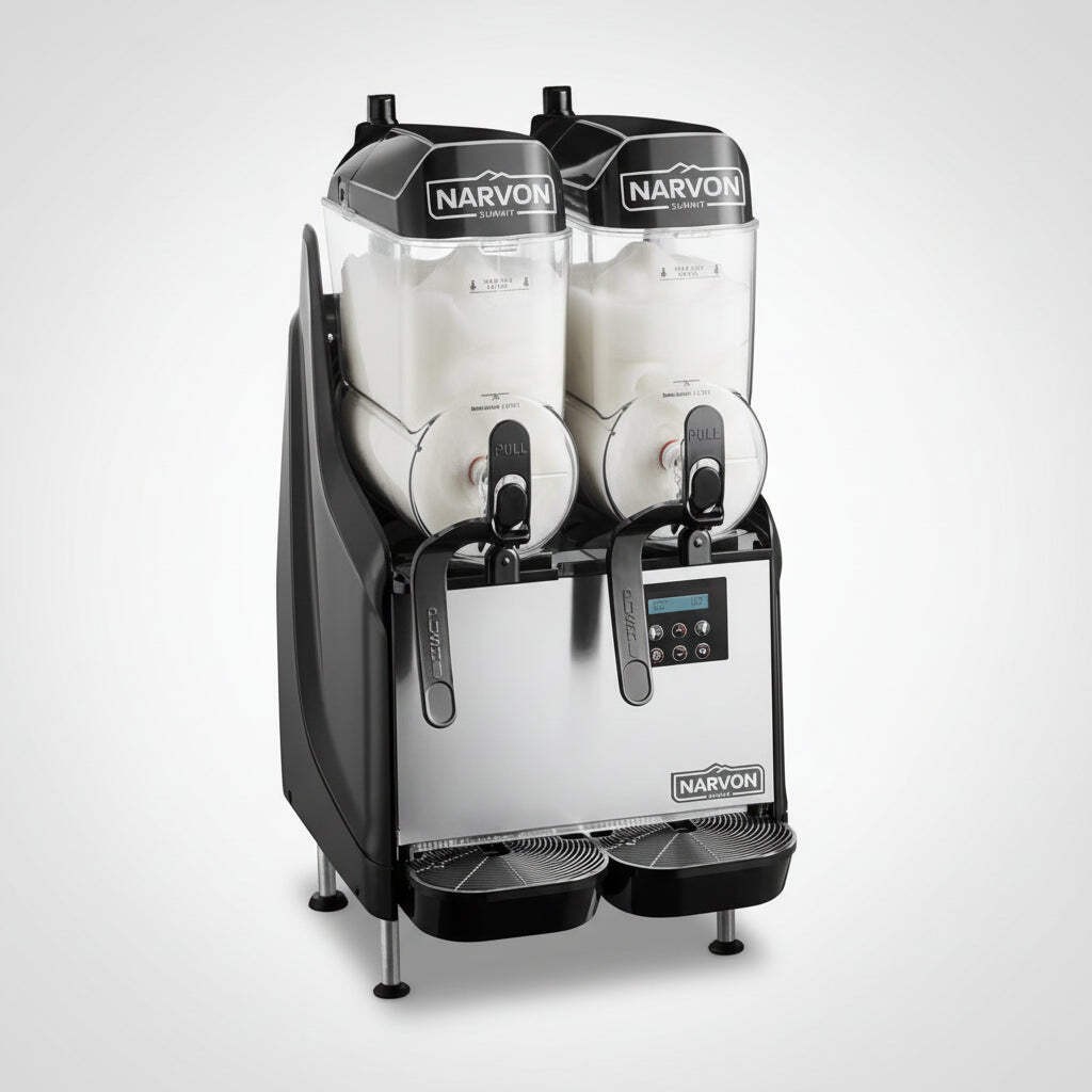 NARVON Double Pourover Granita Slushy Frozen Beverage Machine 1100W 378NSSM2