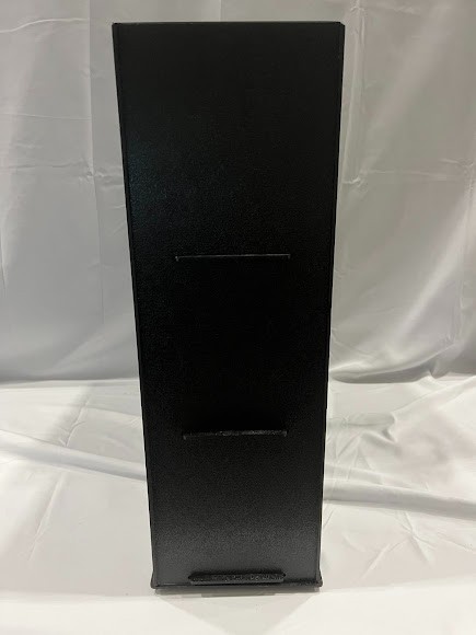KleanTake by ServSense Black Countertop Slim Cup Dispenser Cabinet – 2 Slot