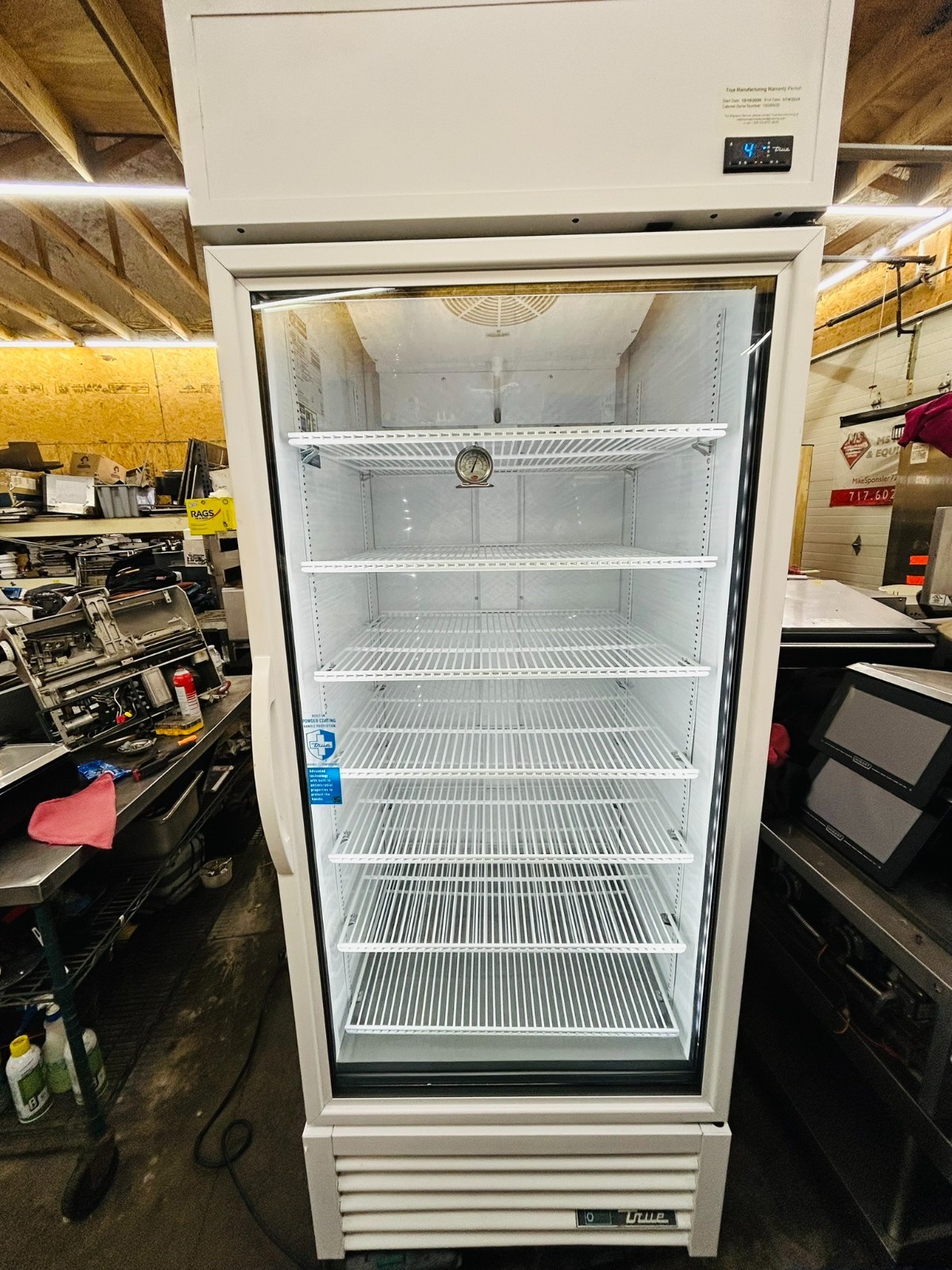 True TSC1-600R-G-PH-TSL01 single door Cooler 115V 60Hz 1PH Fully Refurbished
