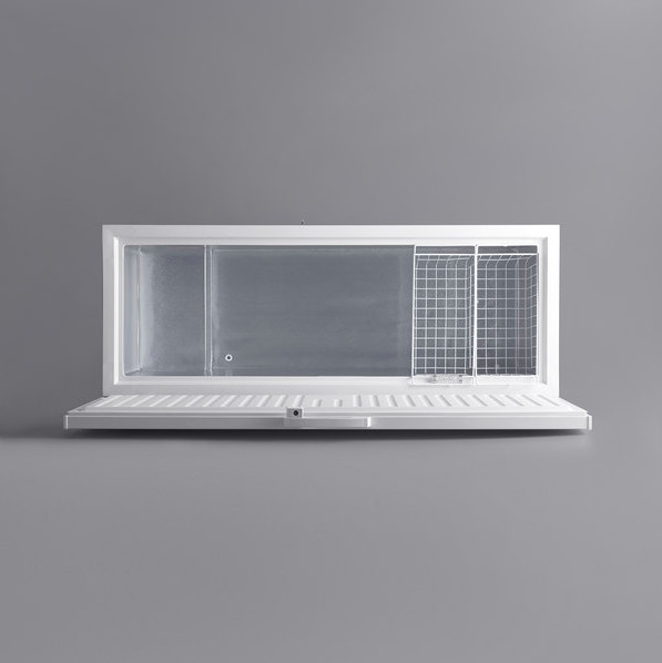 Long Large Commercial Industrial Solid Top Chest Freezer | Frozen Goods Business