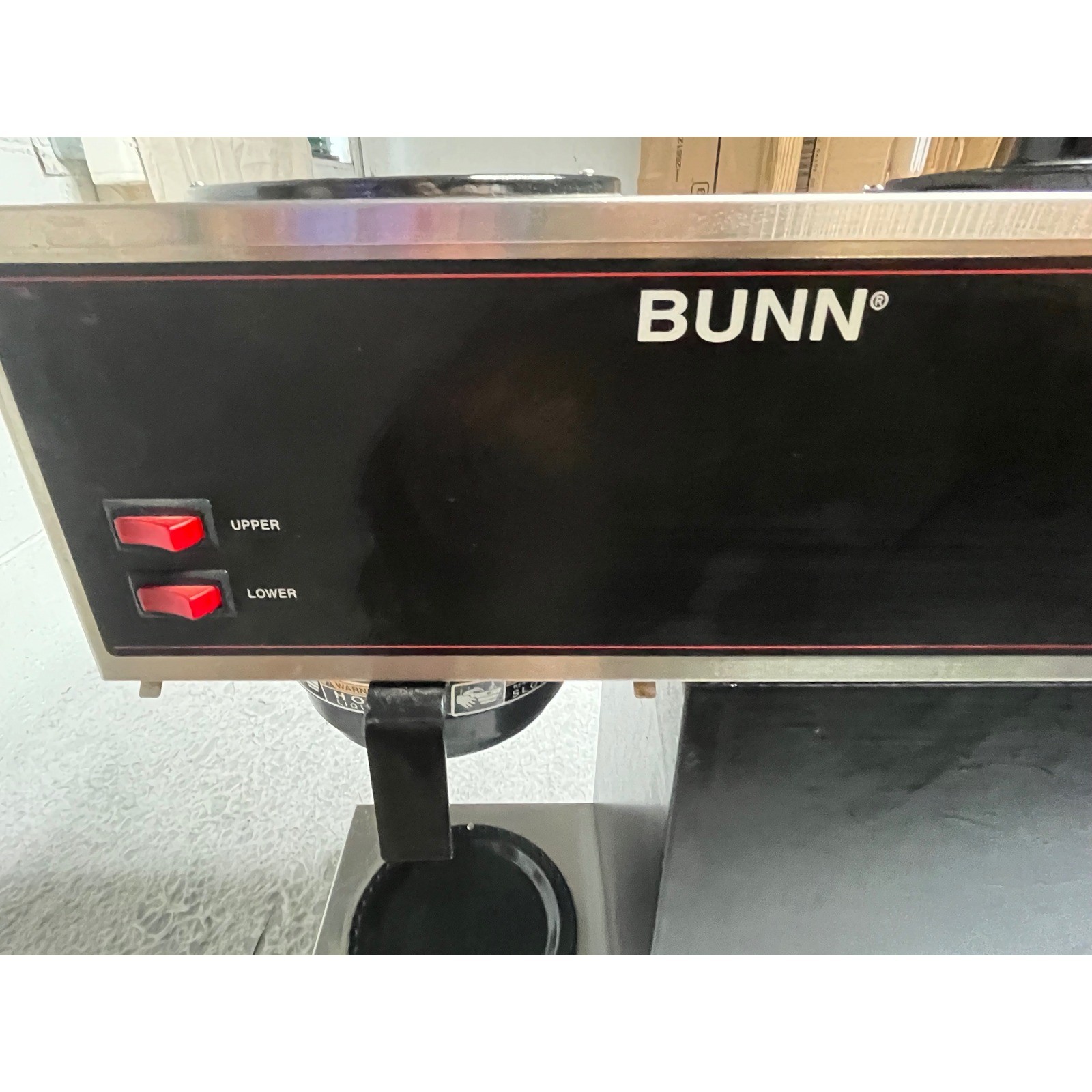 Bunn VPR Series Commercial Coffee Brewer 2 Warmer PourOver Black Stainless 33200