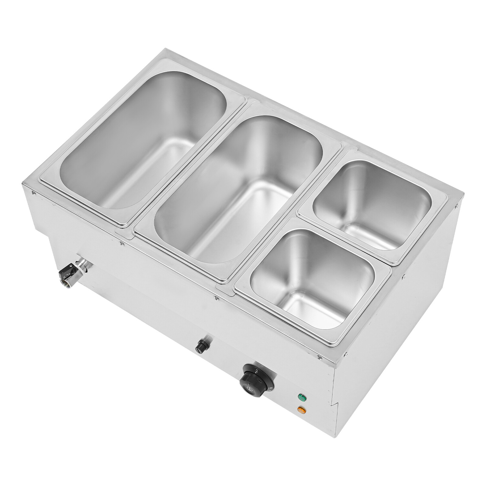 Electric Food Warmer 4-Pans Commercial Countertop Buffet Food Warmer 30-110℃