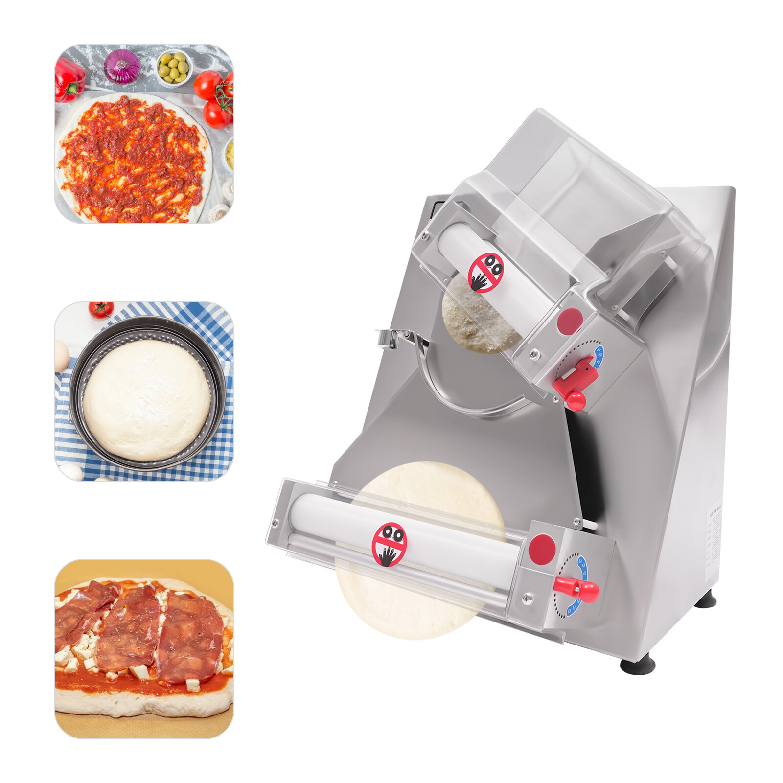 4-16″ Commercial Electric Pizza Dough Roller Sheeter Pastry Press Making Machine