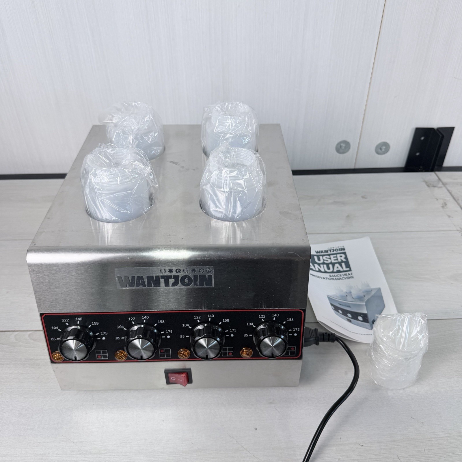 Electric Sauce Warm Heat Machine Sauce Warmer Dispenser w/Squeeze Bottle
