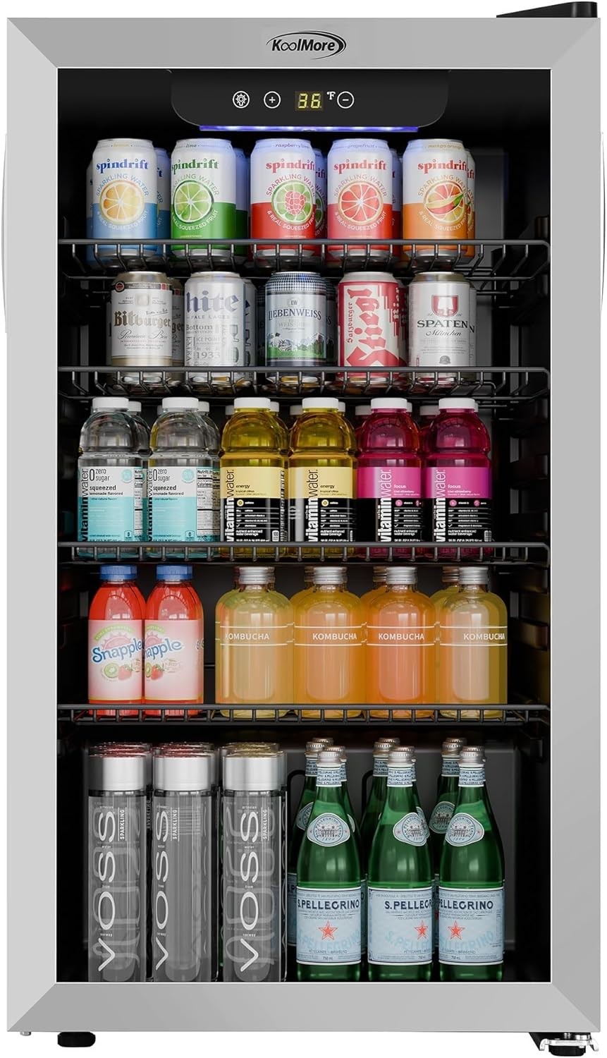 Koolmore 18 in 3.2 Cu Ft Beverage Refrigerator Merchandiser