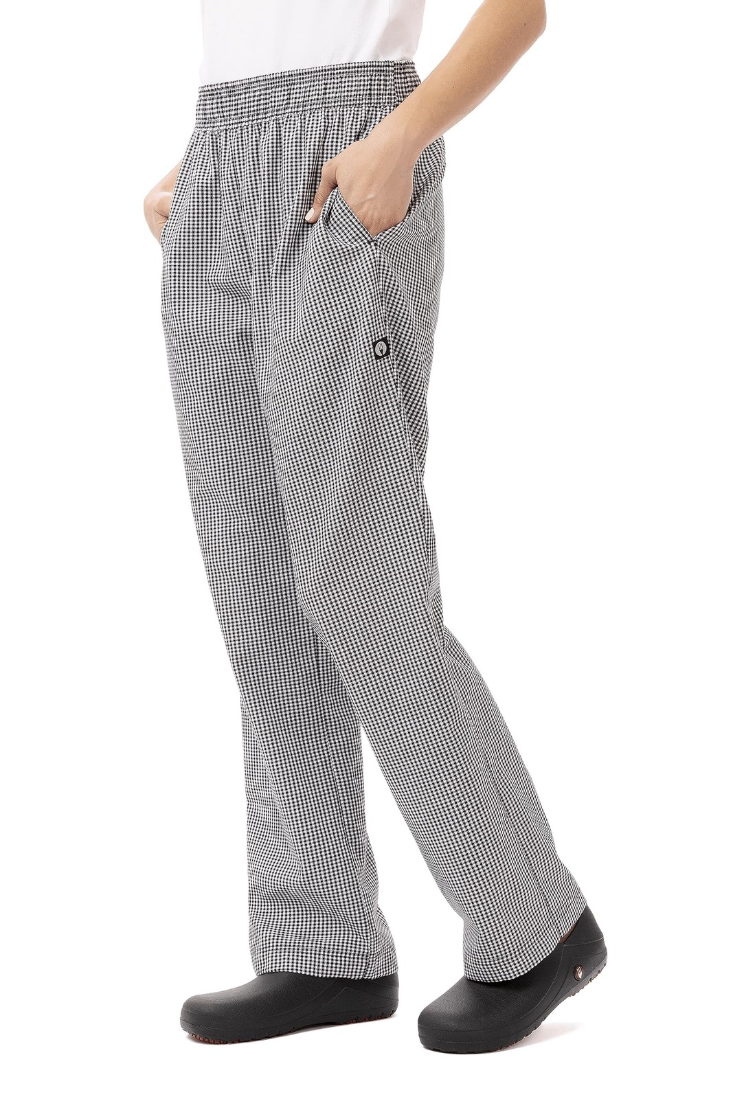 Women’s Essential Baggy Chef Pants Small Check 3X-Large