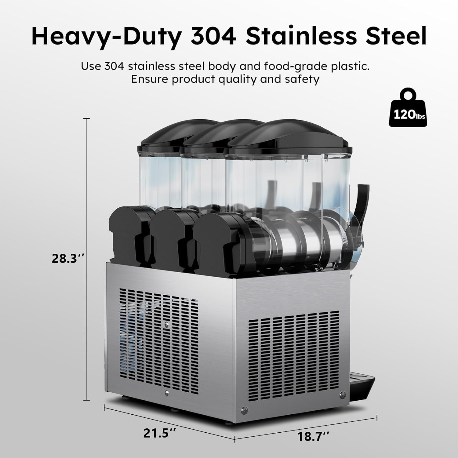 45L Commercial Slushie Machine, Frozen Drink Margarita Machine for Bar Home Part