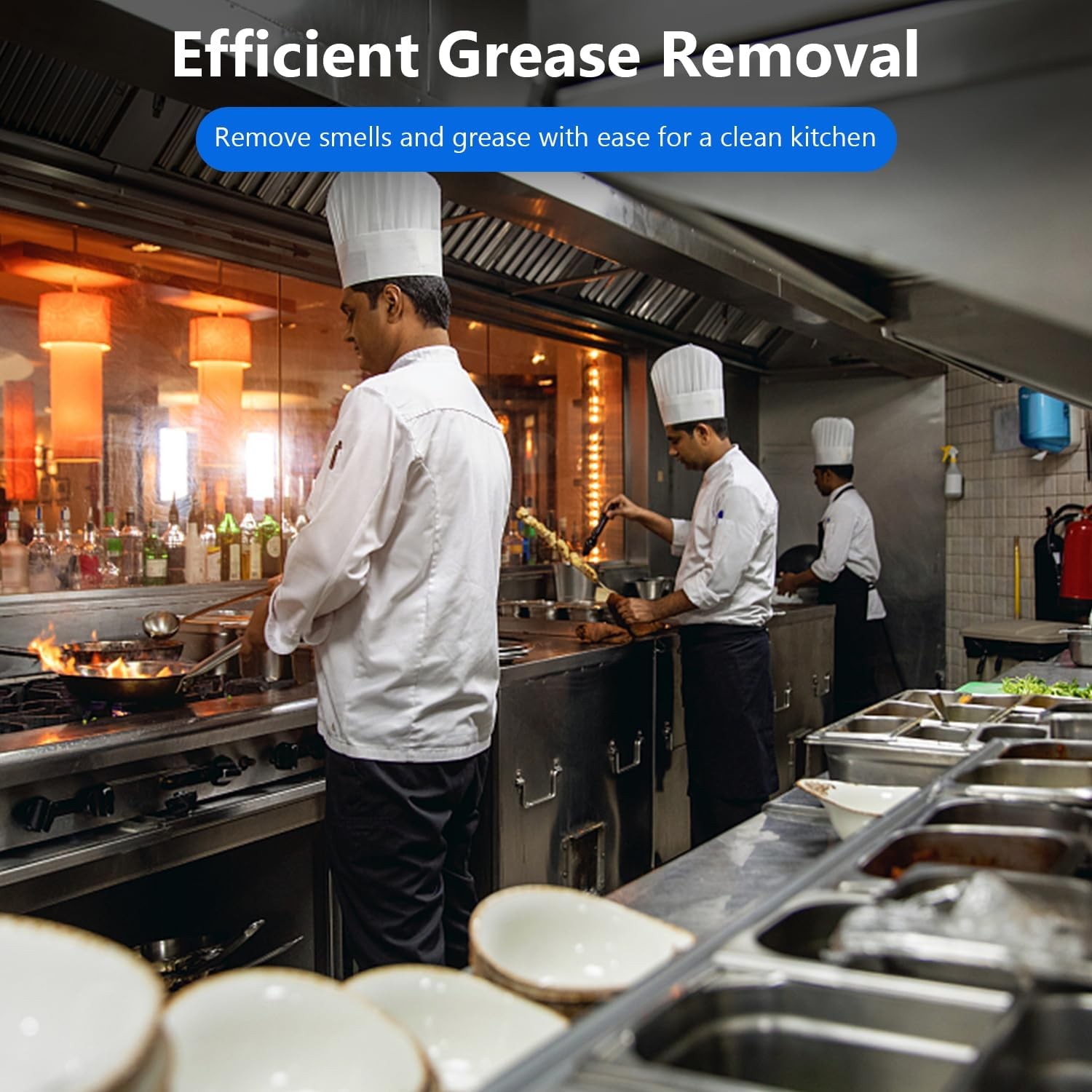 6 Pack Commercial Kitchen Exhaust Hood Filters 5 Grooves Range Hood Filters NEW