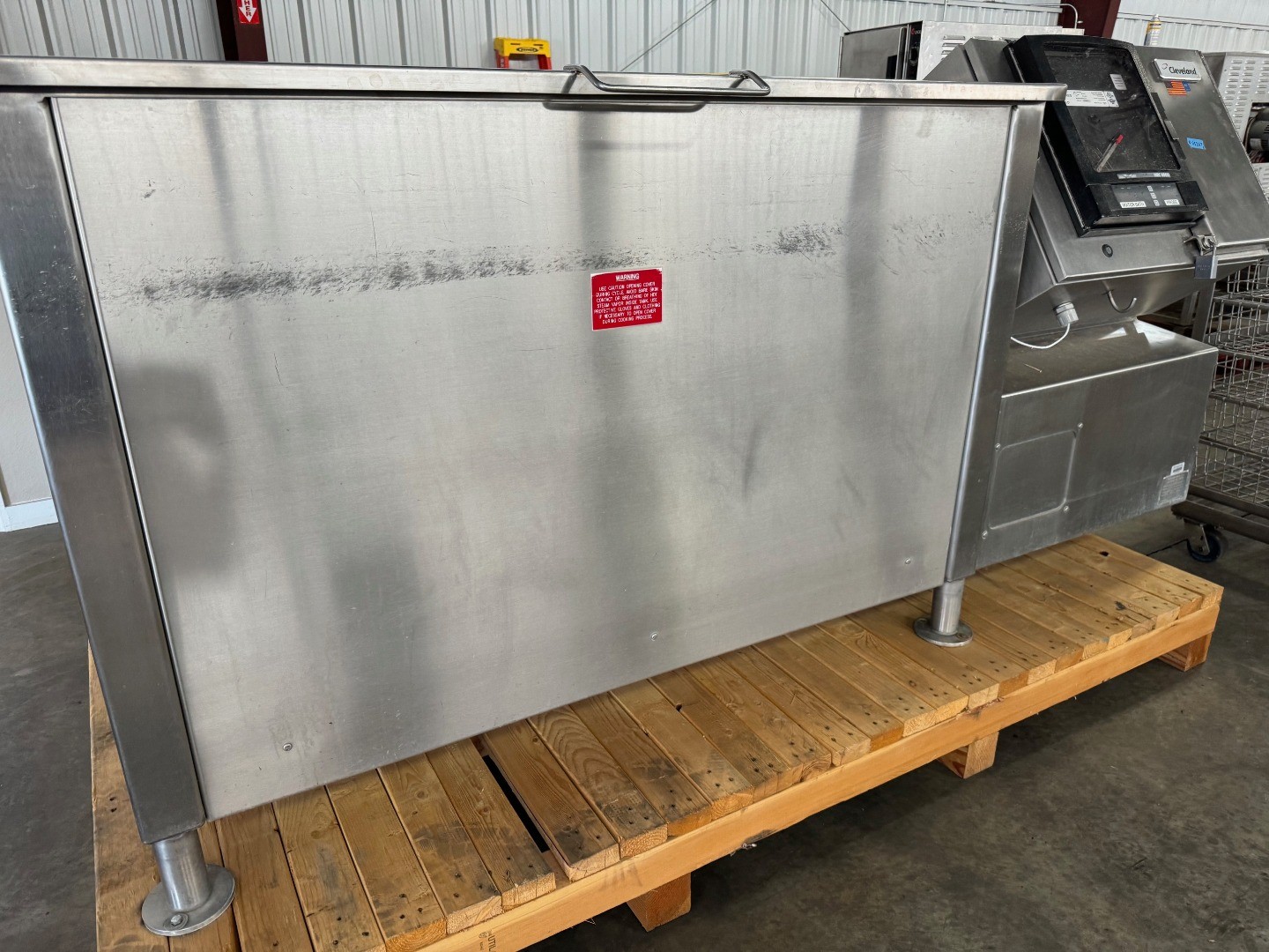 Cleveland 100 GN Agiatator Kettle & 1000 LB Cook Chill Tank W Controller