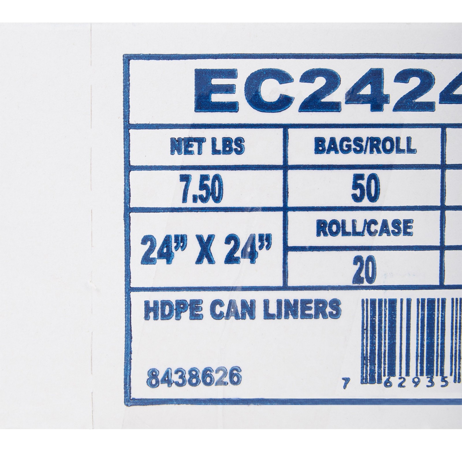 McKesson Trash Bag Light Duty 24 x 24″ 10 gal. 5 Mic. Case of 1000