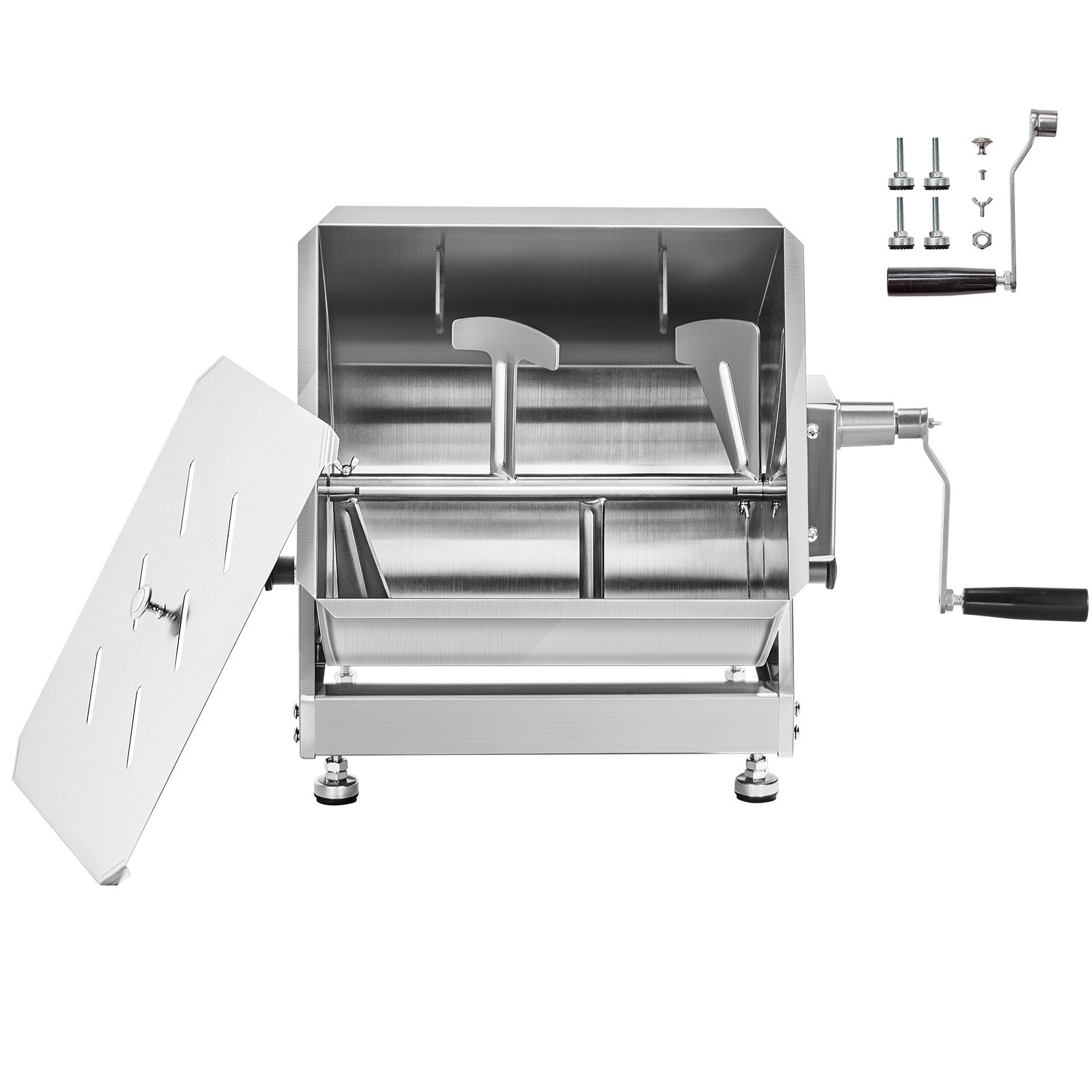 Uimoso Manual Meat Mixer 30L Tilt Tank Mixing Max 45LB for Meat Sausage Mixer