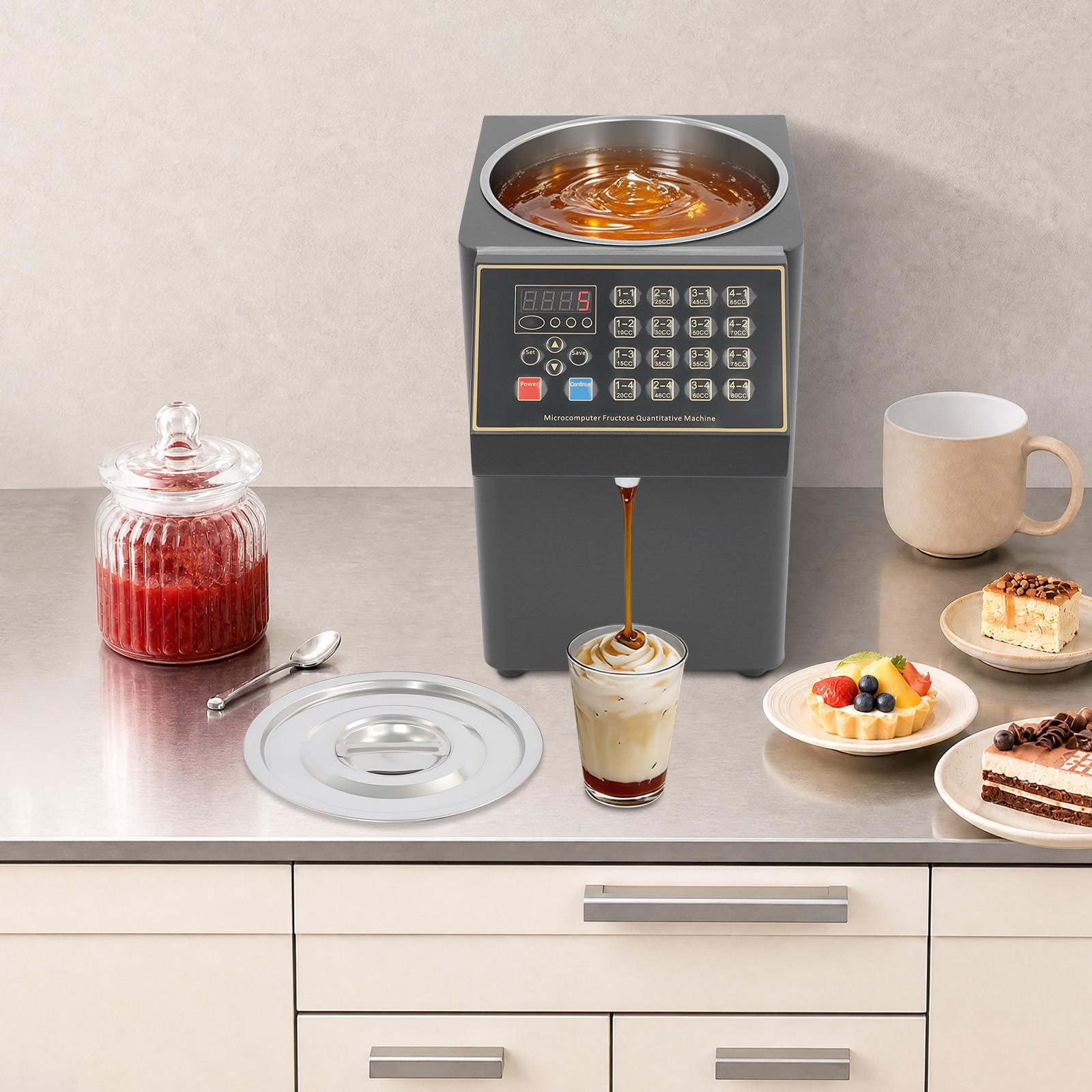 Fructose Quantitative Machine Fructose Dispenser For Commercial Bubble Tea 200W.