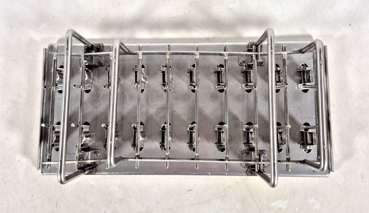 Industrial Ice Cream/Popsicle Mold W/ lid, x 20, Stainless Steel, Unbranded