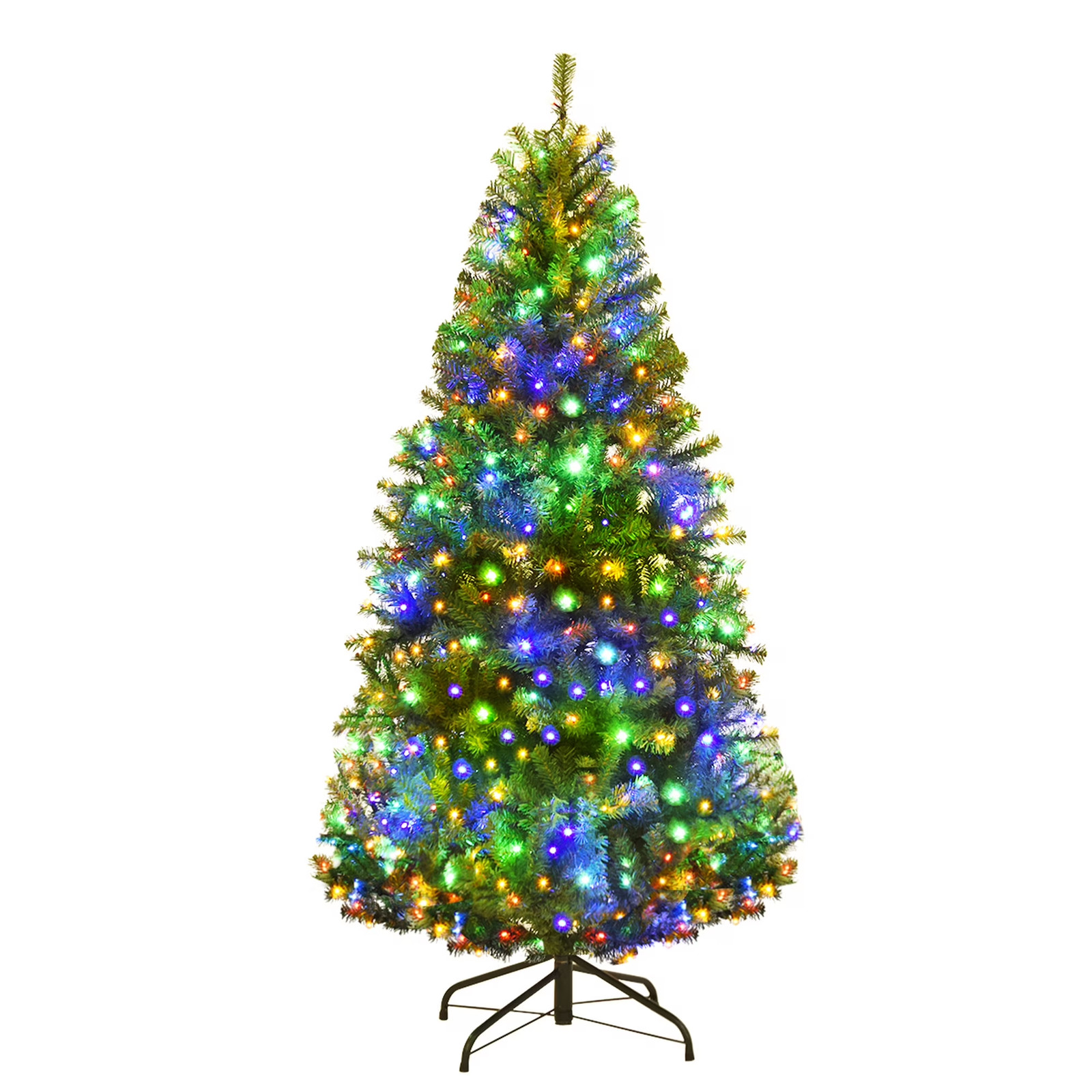 Costway 4Ft Pre-Lit Artificial Tree Hinged 100 LED Lights