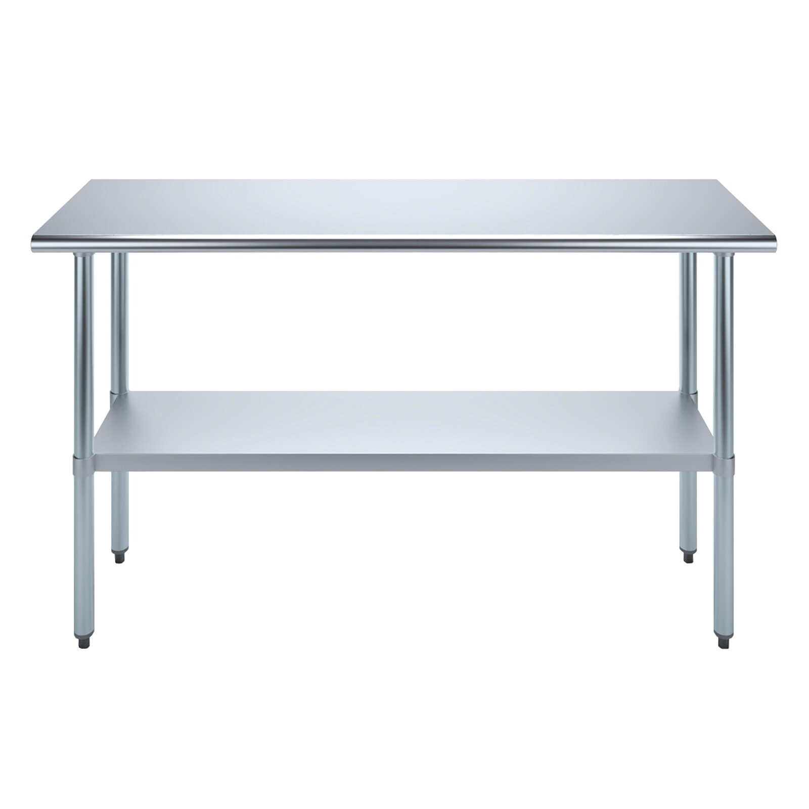 18″ X 60″ Stainless Steel Work Table With Galvanized Undershelf