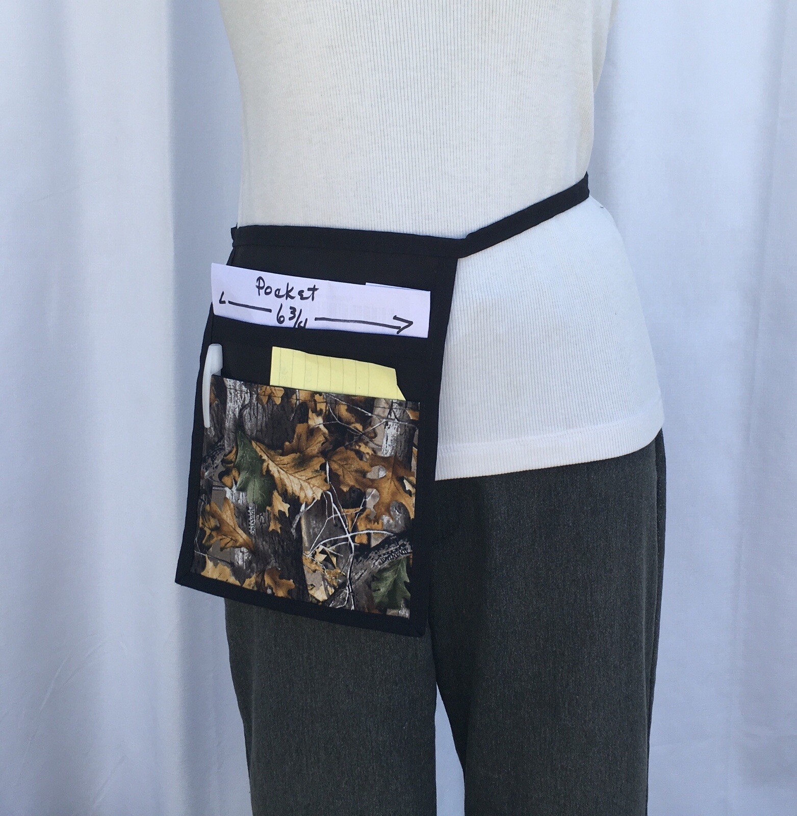 Camo I Pad MINI Pocket Side Hip Apron Bar Waiter Waitress Money Pouch Server