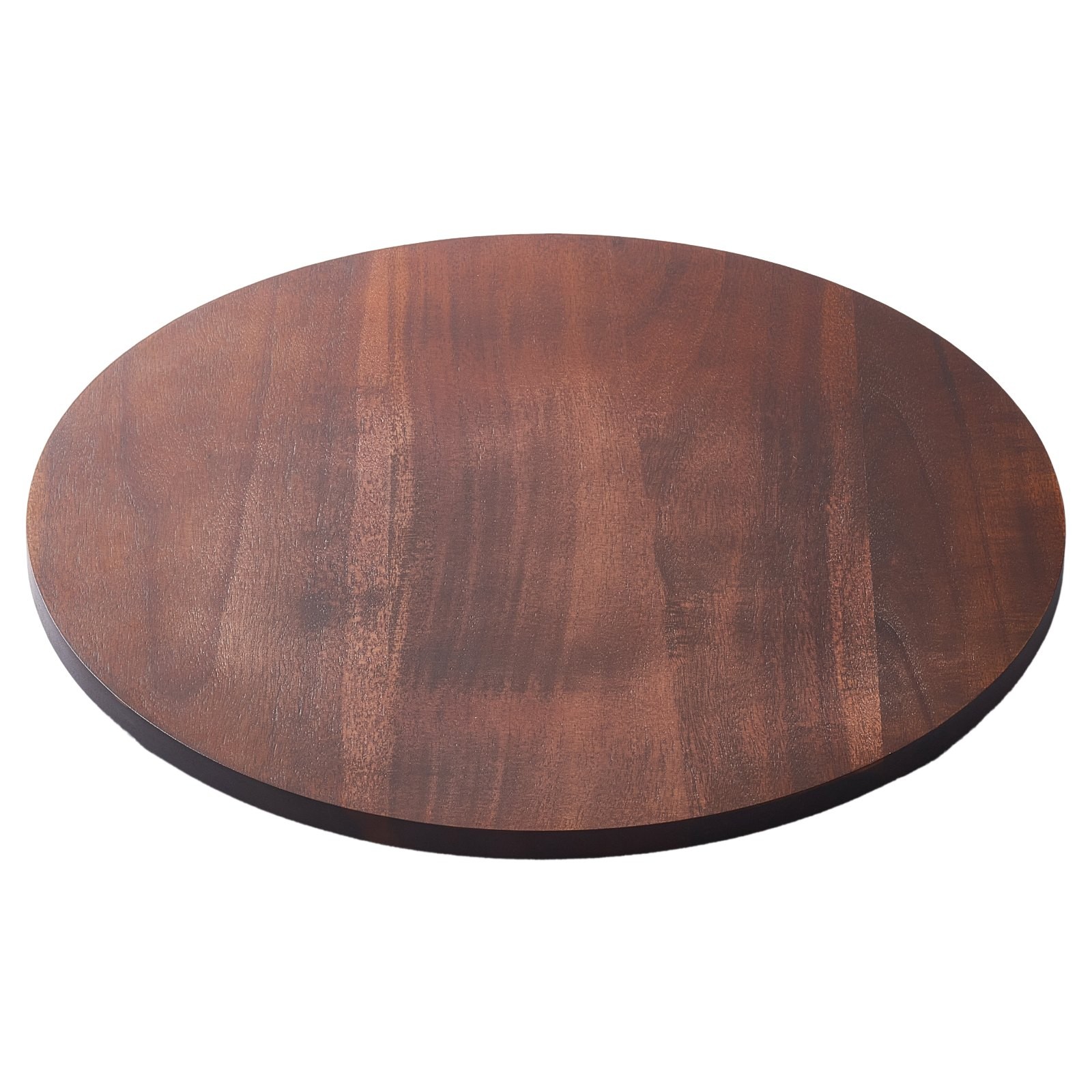 24 in Wood Lazy Susan Turntable, 360° Rotation Round Clear Tabletop Rotating Tra