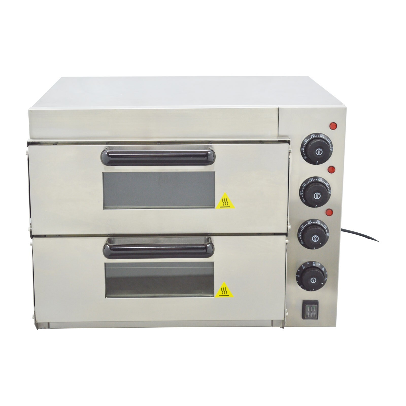 Commercial Countertop Electric Pizza Oven 16 Inches Double Deck Layer 220V 3KW