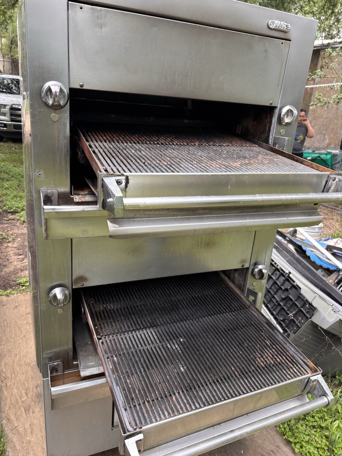 USED Jade Range JBB-236 Double Infrared Radiant Gas Broiler 69inx36inx38in