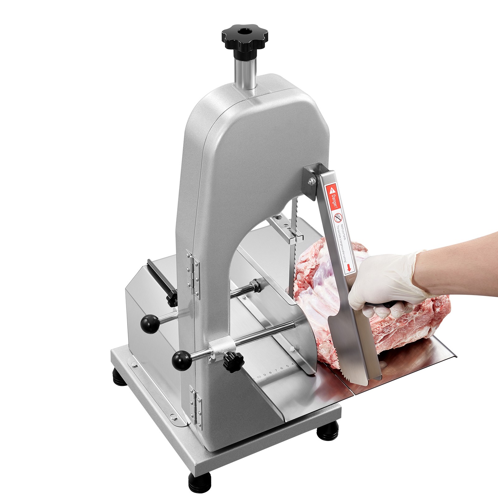 VEVOR Commercial Electric Meat Bandsaw Stainless Steel Bone Sawing Machine 110V