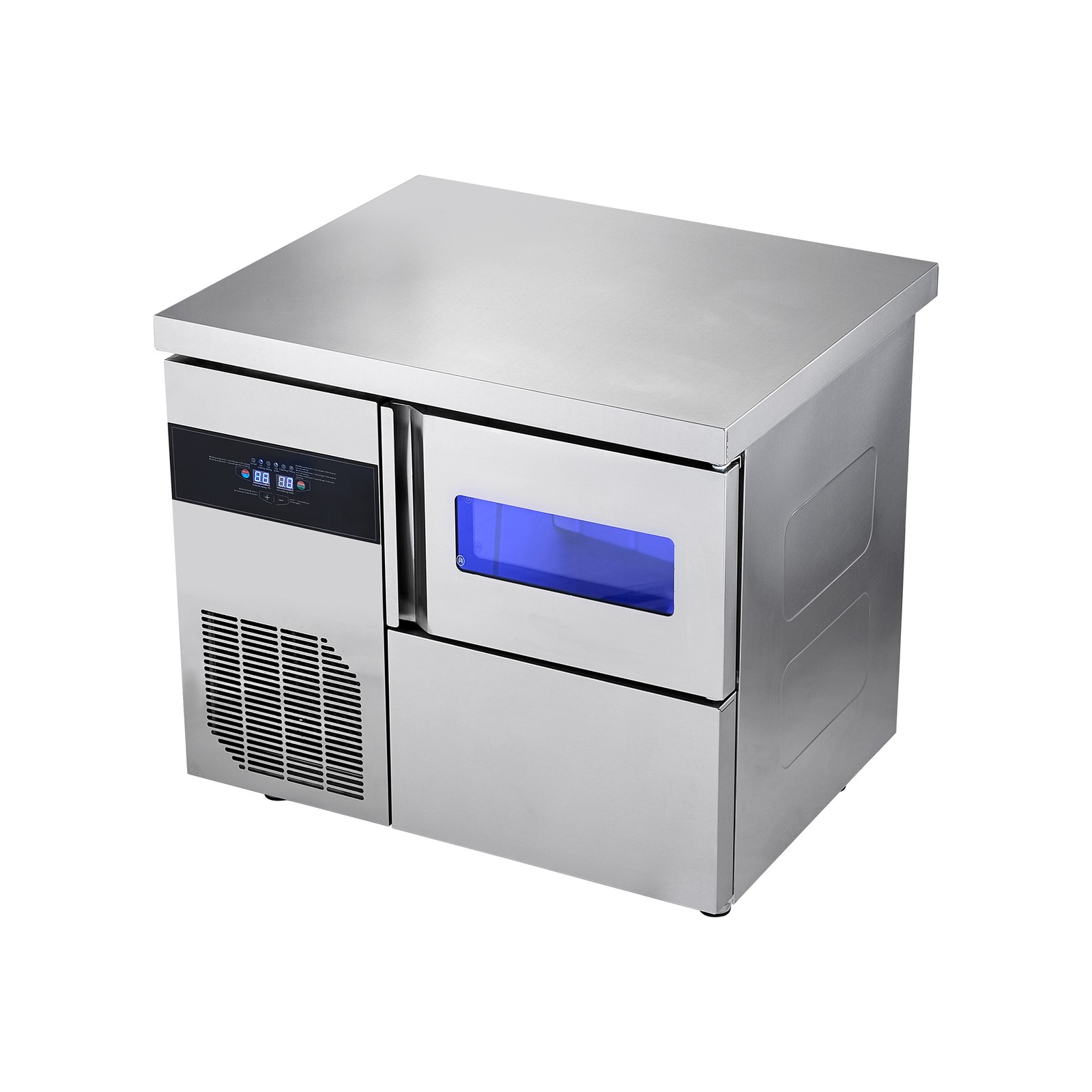 Uimoso Freestanding Commercial Ice Maker Machine for Countertop, 132 lbs/24H