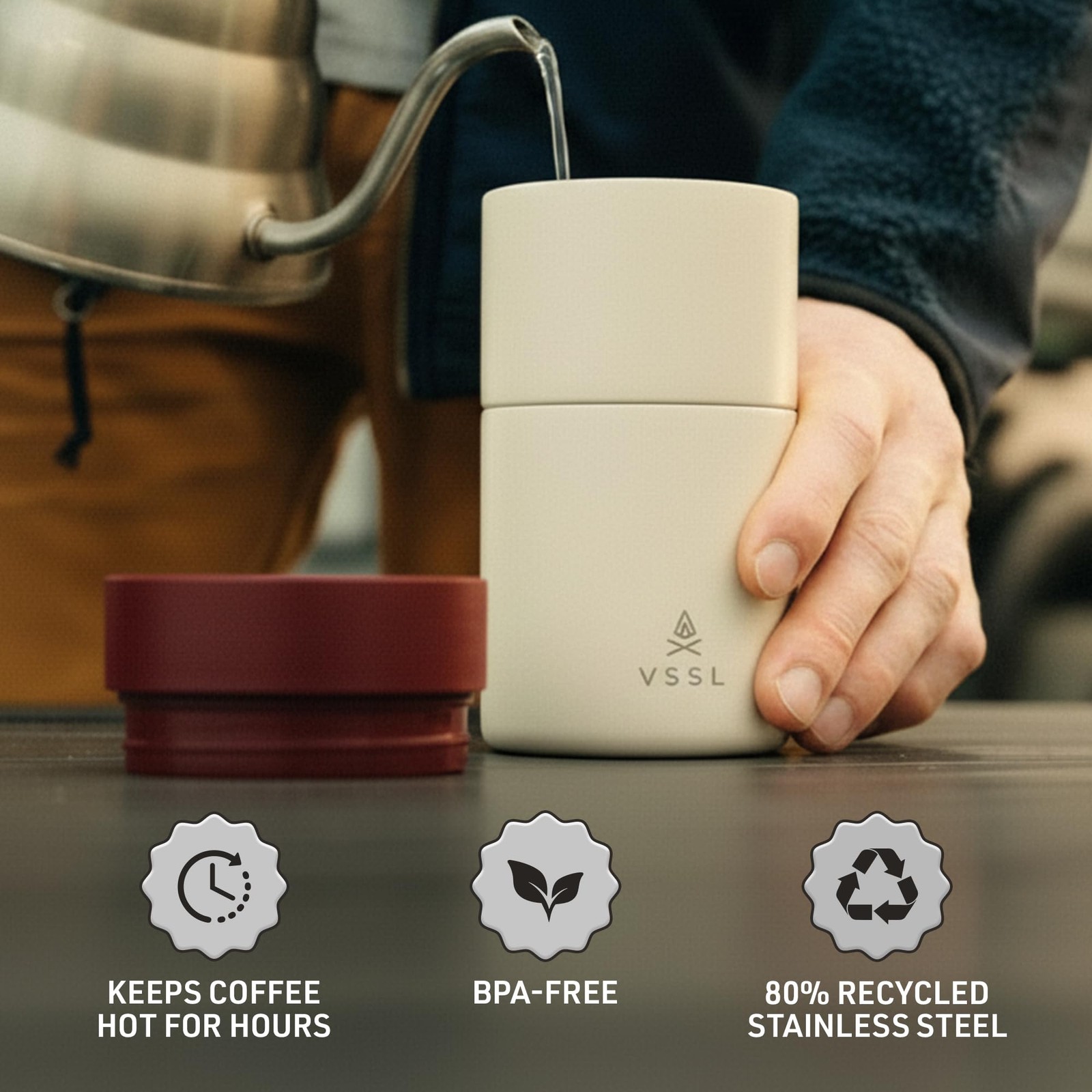– Set Maker For Travel Dripper 10Oz Stainless Steel Travel Mug