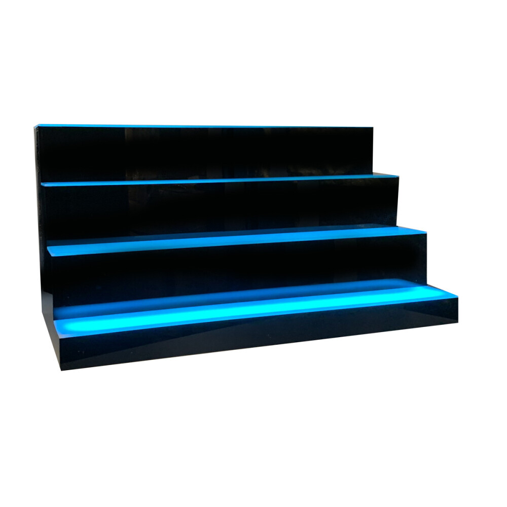 LED Lighted Liquor Bottle Display Shelf Back Bar Bottle Display Stand 31″ 39″ US