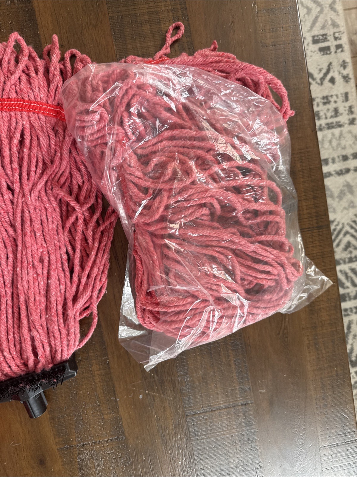 2 pack SYR Charger Mop Head, Red, Large 3CA-L-RR 1 mop heads