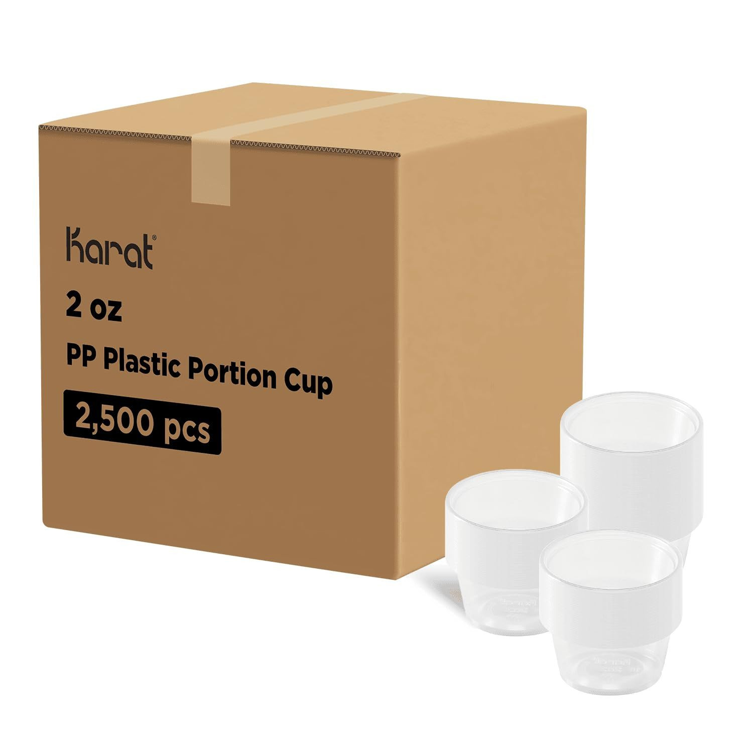 Karat FP-P200-PP 2 oz. PP Portion Cups – Clear 1 Count (Pack of 1),