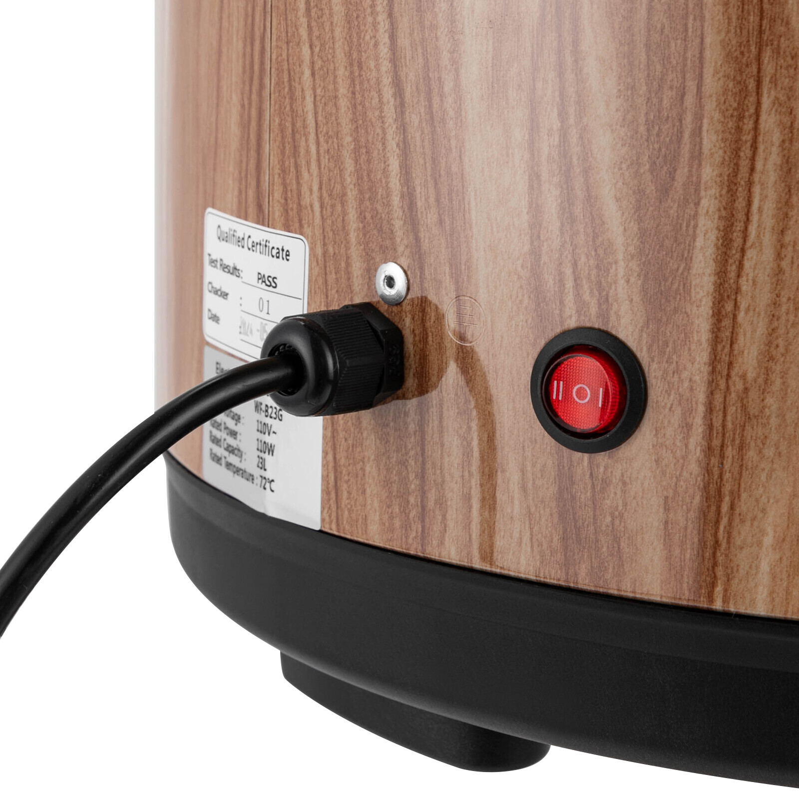 Electric Rice Warmer Stainless Steel Cylindrical Shape Commercial Rice Warmers