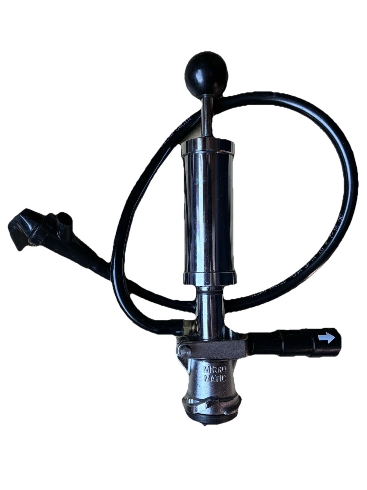 Micro-Matic Chrome Hand Pump Beer Keg Party Tap D