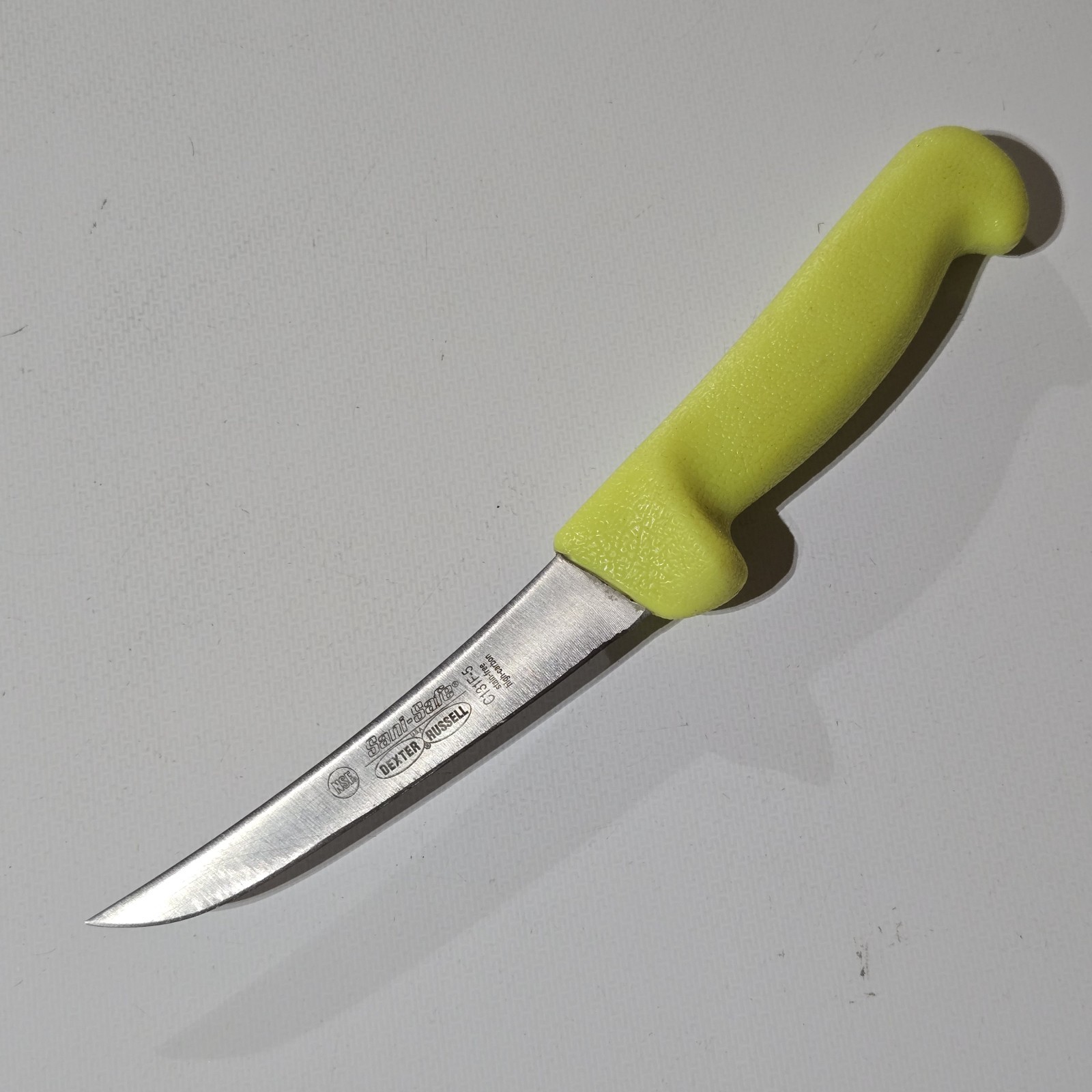 Dexter Russell Sani-Safe 5in Filet / Boning Knife w/ Green Textured Handle USA