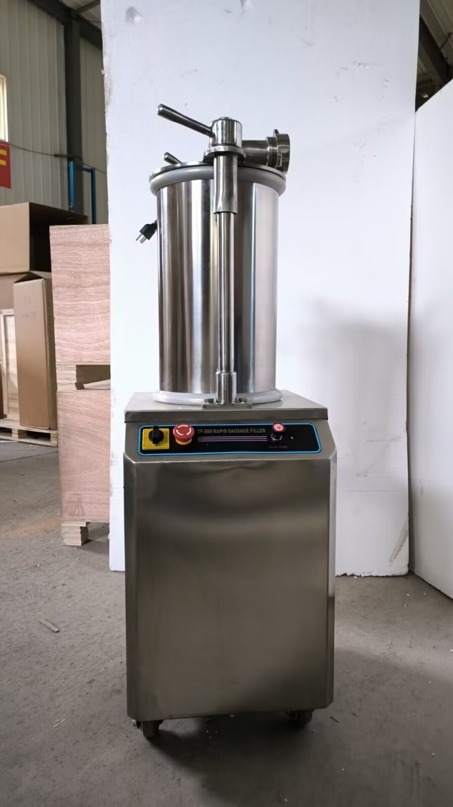110V 26L Commercial Hydraulic Sausage Stuffer Maker Meat Filler Machine Vertical