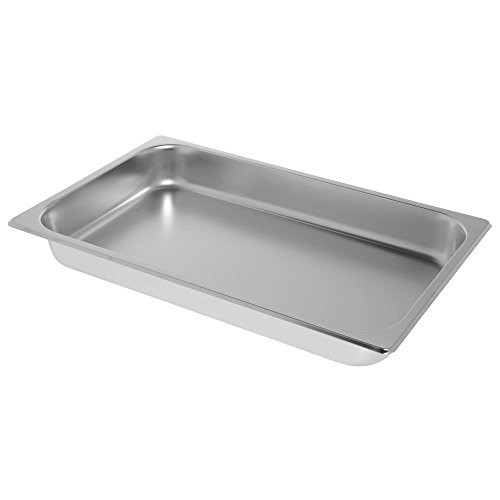 HUBERT® Chafing Dish Food Pan Full Size 9 1/2 Qt Stainless Steel – 21″L x 12