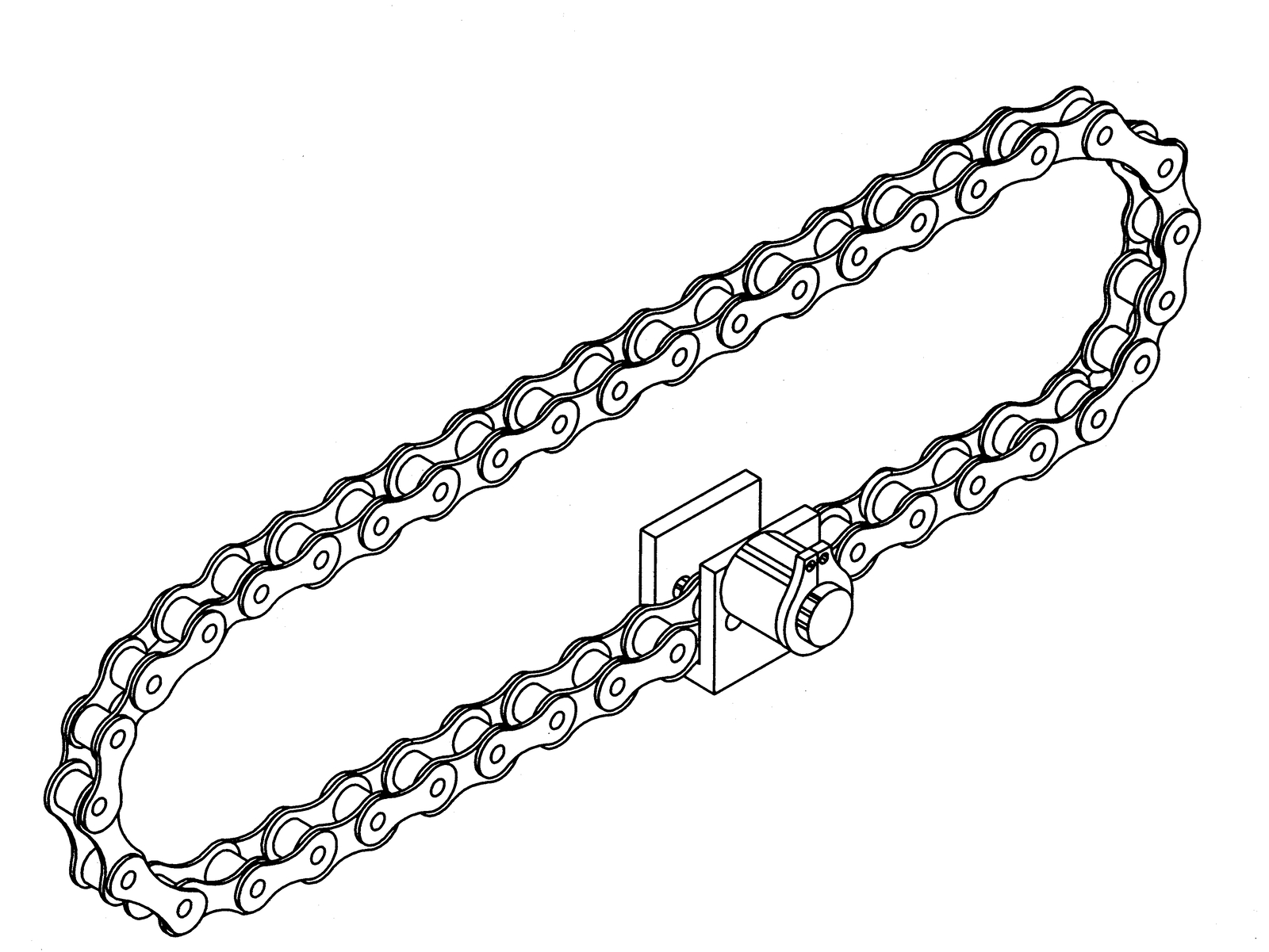 SLIDE CHAIN ASSY-64 LINK