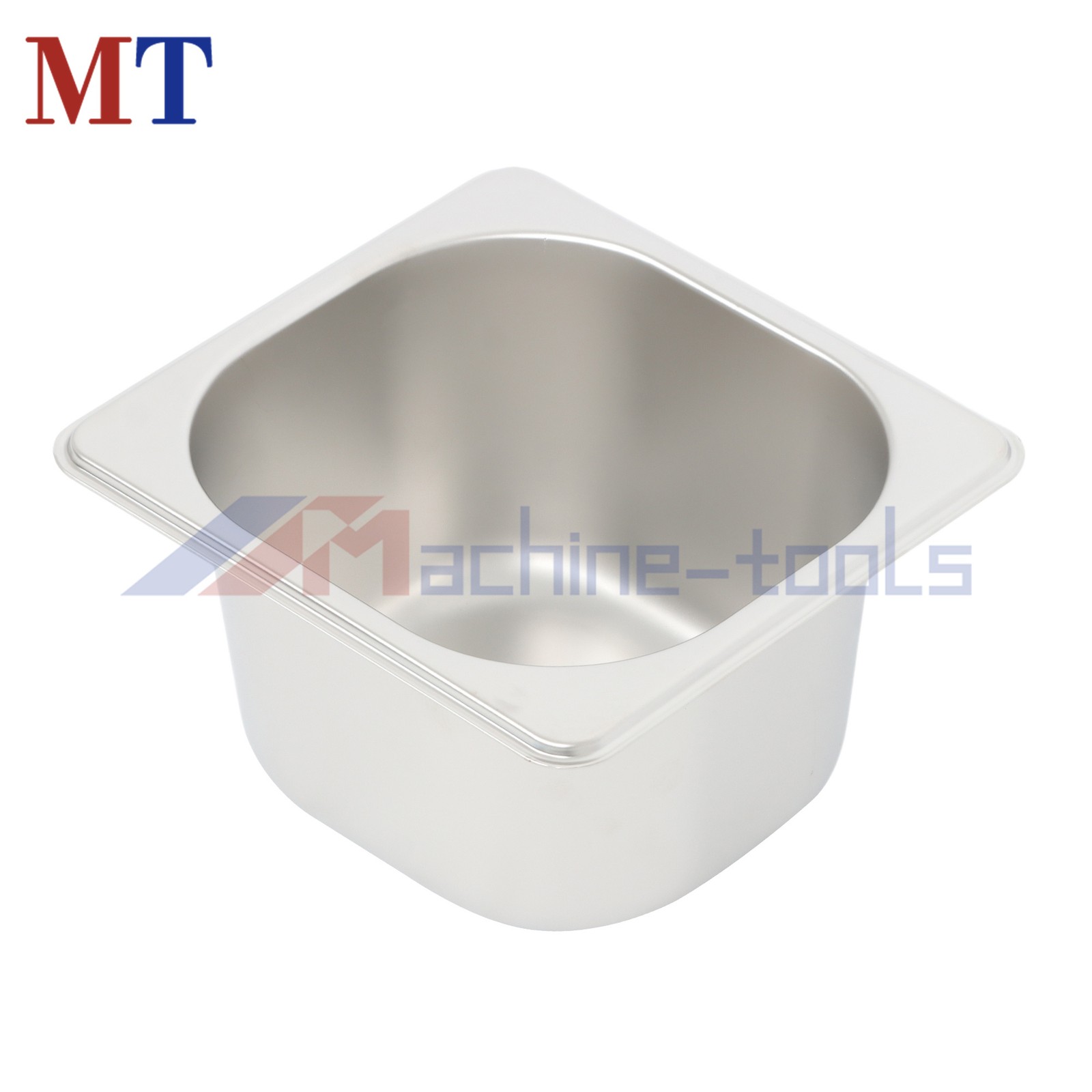 Stainless Steel Catering Pans Set, 6x 1/6 Size 4″ Deep Hotel Pans with Covers