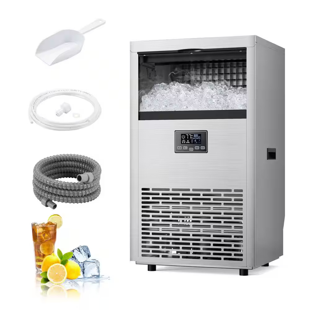 15.75 In. 100 Lbs./24H Commercial Ice Maker, 29 Lbs. Ice Storage, Freestanding/B